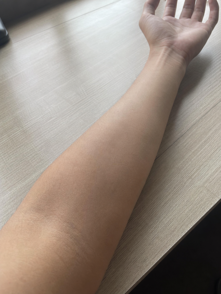 Bare skin area before tattoo preview